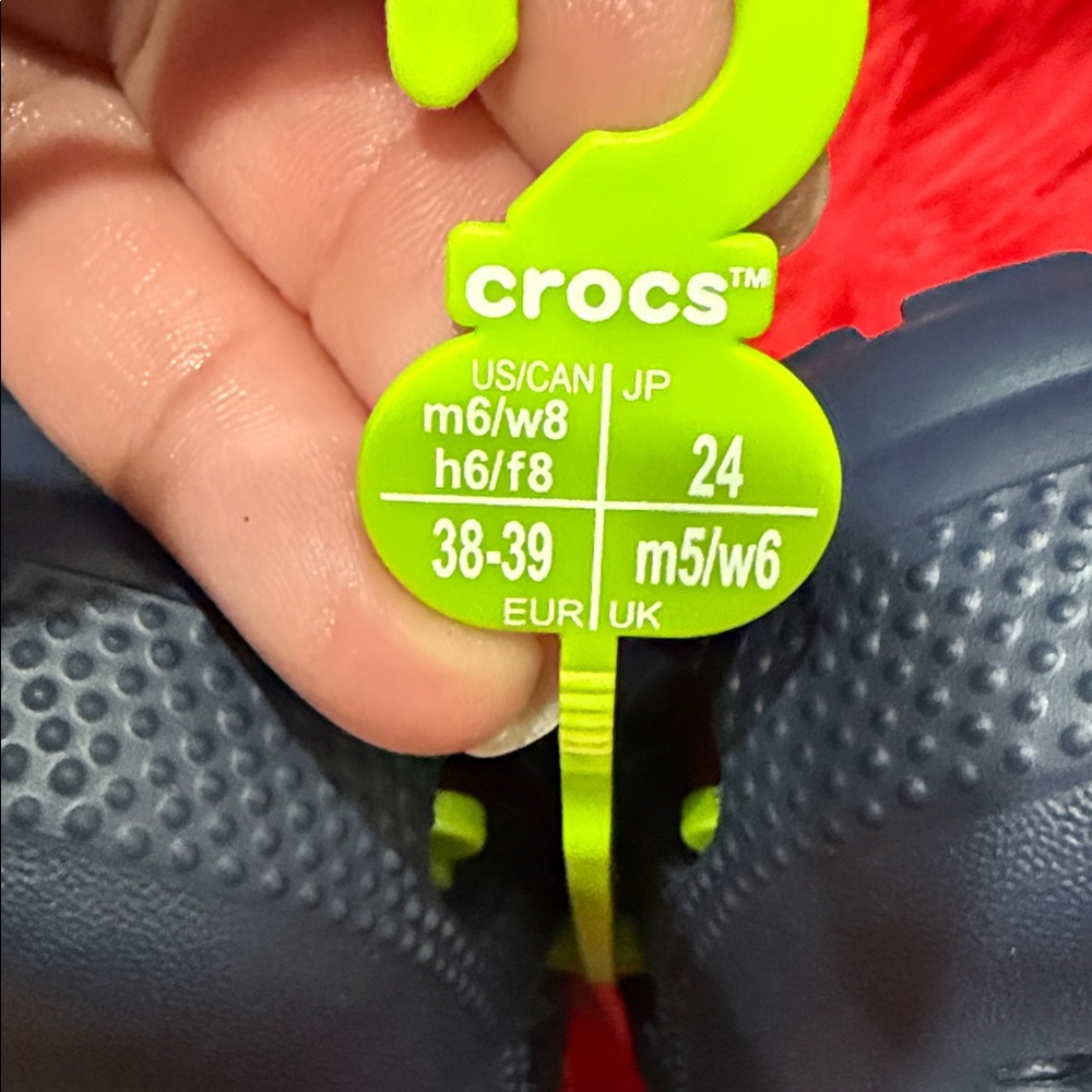 CROCS Kids Navy Blue Clogs - Picture 2 of 5